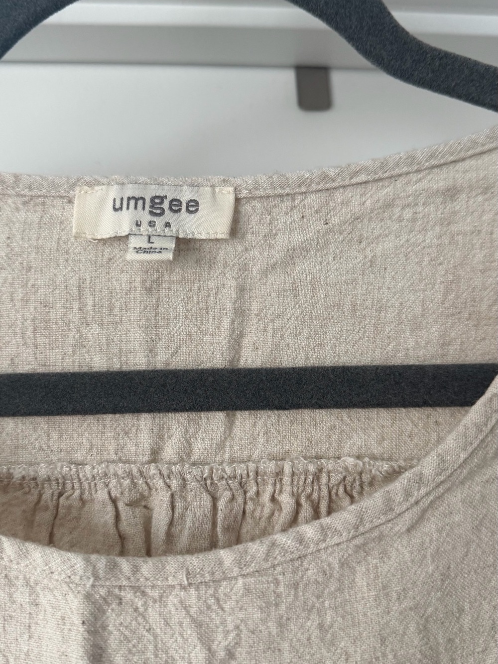 Umgee Linen Blend Oat Dress - Picture 2 of 4